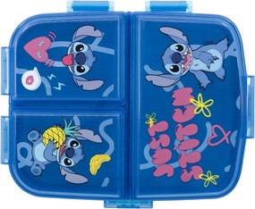 Disney Lilo és Stitch, A csillagkutya Just több rekeszes uzsonnás doboz, szendvicsdoboz XL
