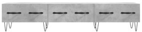 betonszürke szerelt fa TV-szekrény 150 x 36 x 50 cm