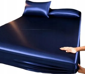 Csúszós Fényes Szatén Gumis Lepedő 160x200 Sima Szatén