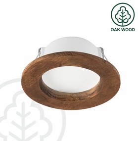 LED mennyezeti lámpa WOODY SPOT LED/5,5W/230V 4000K cseresznye Ø10 cm