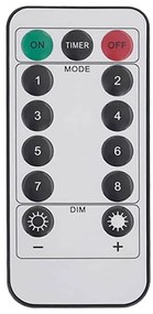 Kötél világítás 240 LED-del Hideg Fehér 10 m PVC