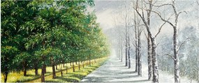Kép - Tél versus nyár (120x50 cm)