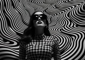 Poszter 84,1x59,4cm Kontraszt fekete szemüveggel