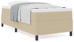 Box Spring Ágy Matraccal Világos Zöld Szürke Egyszemélyes Kordbársony Szövet