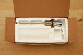 Mosogató minőségi felső, mosogatószer adagoló mosogatóhoz 400ml, króm, SKQ-DOZL-CH