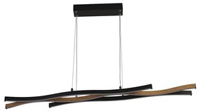 Searchlight 32104-1BK - LED csillár kábelen BLOOM LED/38W/230V 2300/3000/4000K