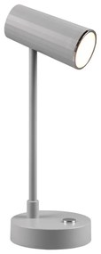 Világosszürke LED szabályozható asztali lámpa (magasság 28 cm) Lenny – Trio