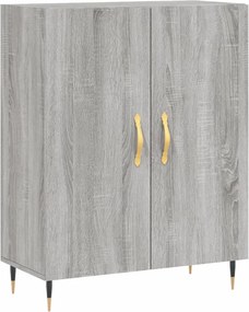 vidaXL szürke sonoma színű szerelt fa tálalószekrény 69,5 x 34 x 90 cm