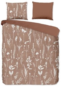 Barna egyszemélyes-hosszabbított pamut ágyneműhuzat 140x220 cm Rav – Good Morning