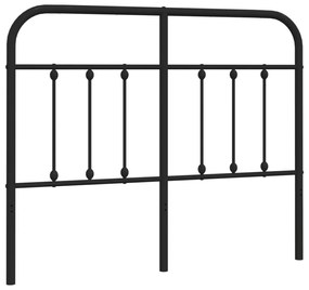 fekete fém fejtámla 120 cm