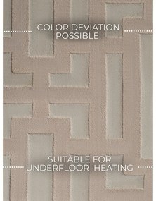 Bézs futószőnyeg 80x240 cm Perles Onyx – Elle Decoration