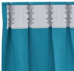 Függönyök függönyökkel 2 pcs Türkiz 260x140cm Poliészter