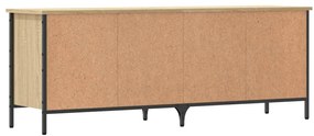 sonoma tölgy színű szerelt fa cipőszekrény 131 x 35 x 50 cm