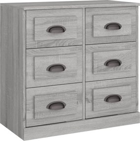 vidaXL szürke sonoma színű szerelt fa tálalószekrény 70x35,5x67,5 cm