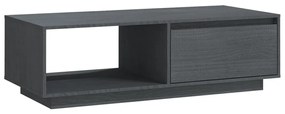Szürke tömör fenyőfa dohányzóasztal 110 x 50 x 33,5 cm