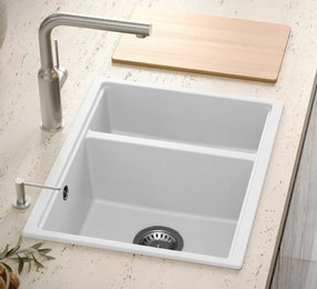 gránit mosogató Logan 150 White