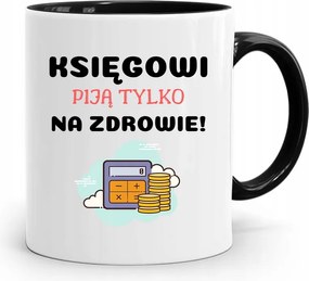 Fekete Bögre Ajándék Könyvelőnek, fényképes nyomattal