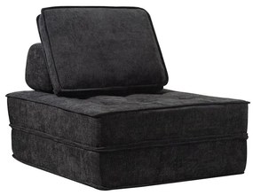 CALMERO kinyitható, multifunkciós kanapé - fekete