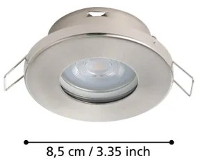Eglo 901761 - KÉSZLET 3xLED Fürdőszobai lámpa FAVAZZINA 1xGU10/4W/230V IP44 króm