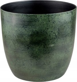 Fém virágtartó fedél növényekhez sötétzöld Alano 11,5 cm