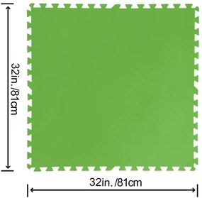 Bestway Flowclear 9 db zöld padlóvédő 5,47 m²