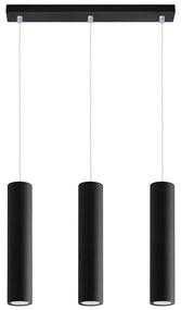Sollux SL.0329 - Csillár zsinóron LAGOS 3 3xGU10/10W/230V fekete