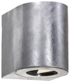 Nordlux - LED kültéri fali lámpatest CANTO 2xLED/6W/230V IP44 ezüstszínű