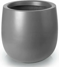 Virágtartó üvegszálas szürke grafit 35 cm x 34 x 35 cm Polnix 95.036.34