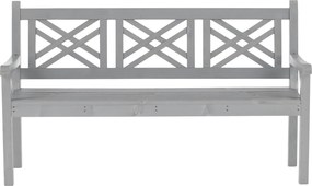 Fából készült kerti pad, szürke, 150 cm, FABLA