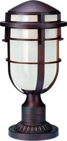 ELSTEAD HK-REEF-SM-VZ REEF Klasszikus Kültéri Állólámpa Antik Bronz, Fehér E27 IP44