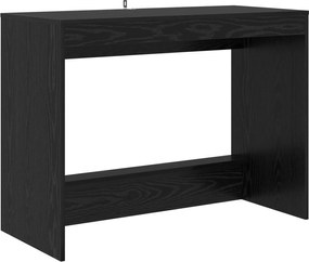 vidaXL Ágyíróasztal Fekete tölgy 100 x 45 x 75 cm Faanyag