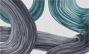 Fotótapéta Flizelina Nappali és Hálószoba Irodába Folyékony vonalak 416x254 Ragasztó