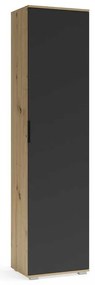 Walker előszobaszekrény 50 cm, artisan tölgy / antracit