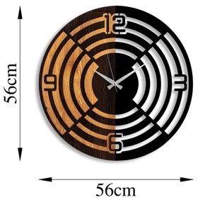 Fali óra 56 cm átmérő, 1xAA, fa/fém kivitel