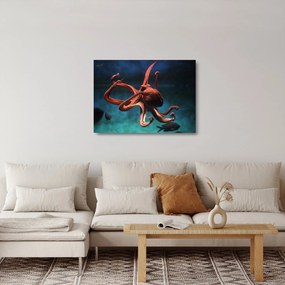 Üveg kép - Octopus (70x50 cm)
