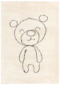 Bézs antiallergén gyerek szőnyeg 170x120 cm Teddy Bear - Yellow Tipi