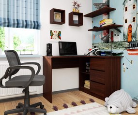Sarok PC asztal Bodhi (wenge) (J). Akció -17%. 1068795