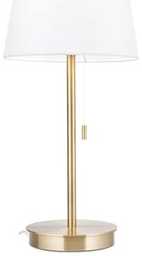 Orion LA 4-1205/1 - Asztali lámpa USB porttal LUDWIG 1xE27/40W/230V fehér/arany