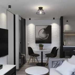 Brilagi - LED felületre szerelhető csillár CERIA WIRE 1xE27/40W/230V Ø 30 cm fekete