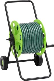 vidaXL zöld tömlőkocsi PVC tömlőszerelvény szettel 0,75" 20 m