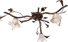 Felületre szerelhető ROZETA csillár 3xE14/40W/230V, bronz