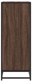 barna tölgy színű szerelt fa cipőtartó 48x38x97,5 cm