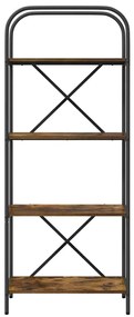 Könyvespolc Füstölt tölgy 60 x 30 x 146 cm Faanyag
