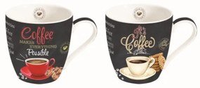 R2S.1011ICTT Porcelán bögreszett 350ml, 2db-os dobozban, It&#039;s Coffee Time