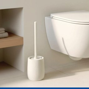Krémszínű kerámia WC-kefe Fablo – Wenko