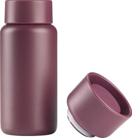 Borvörös rozsdamentes acél termobögre 400 ml Singles – Zone
