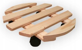 Kerek virágtartó állvány – fa, kerek, átmérő 34,5 cm