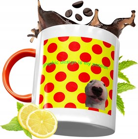 Narancssárga Bögre Grafikusoknak Tökéletes Ajándék fényképes nyomtatással