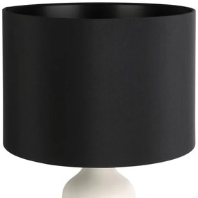 Eglo 43824 - Asztali lámpa VINOZA 1xE27/40W/230V fekete/fehér