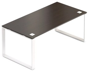 Creator asztal 180 x 90 cm, fehér alap, 2 láb, wenge